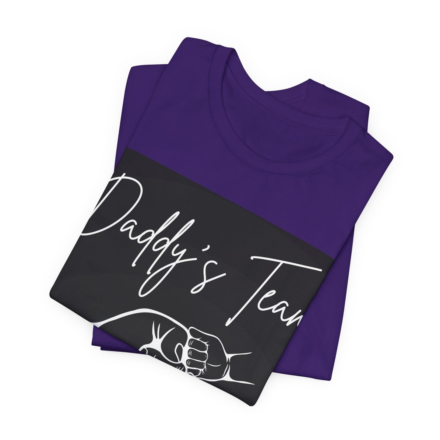 Daddy's Team Black Jersey Short Sleeve Tee