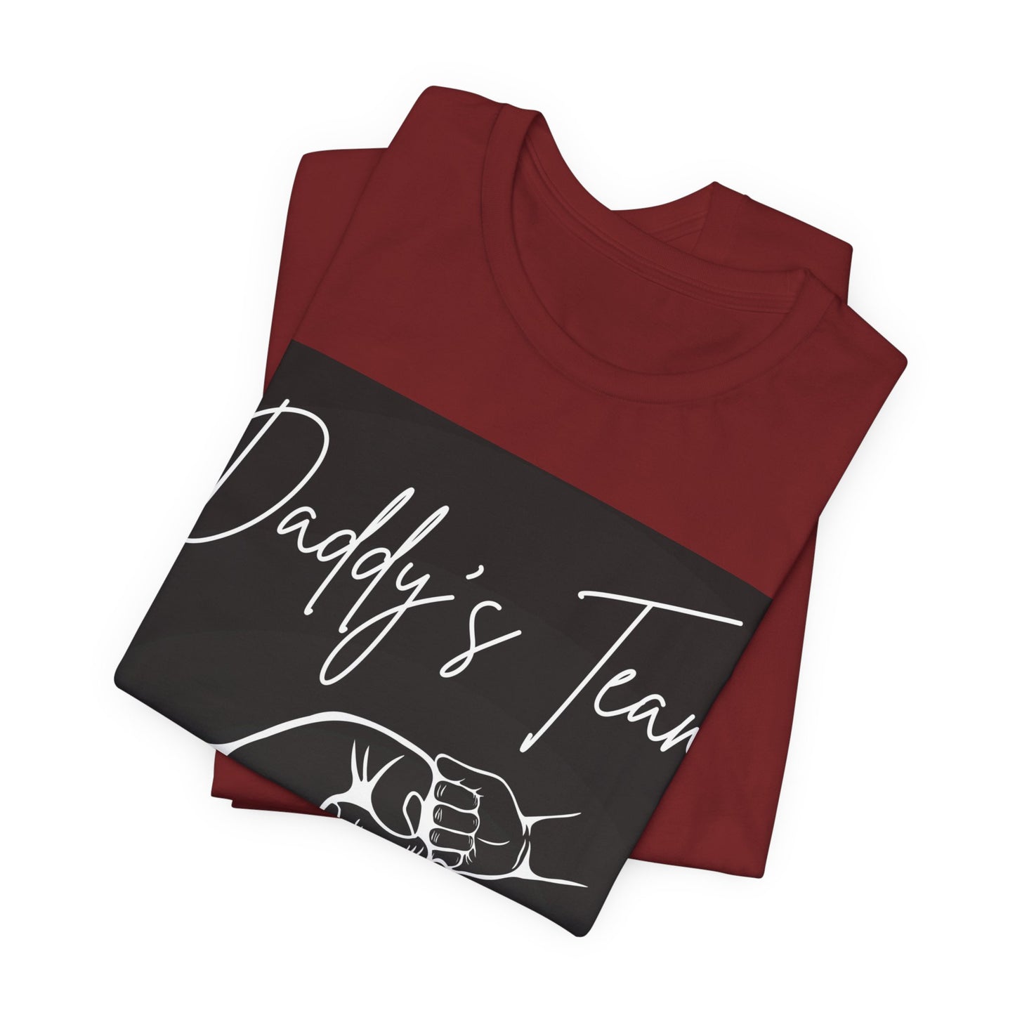 Daddy's Team Black Jersey Short Sleeve Tee