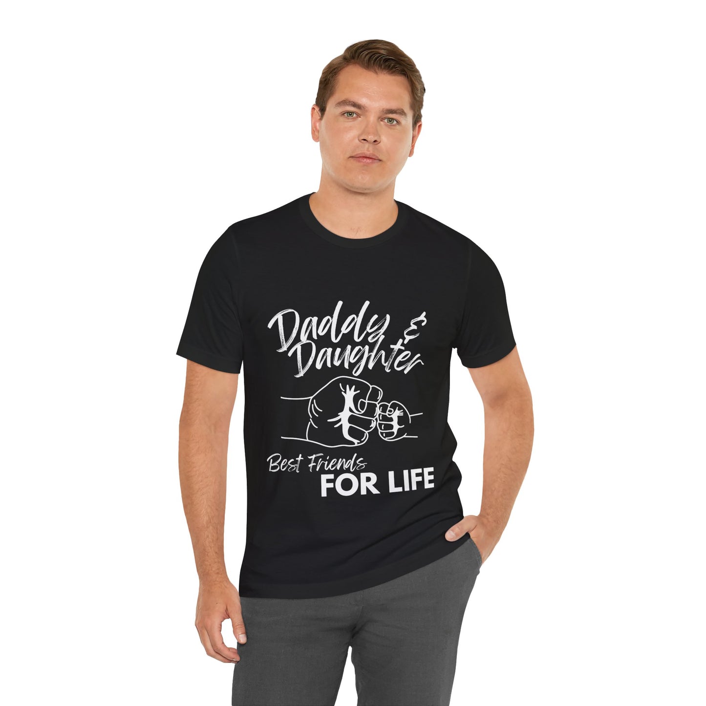 Daddy & Daughter Black Jersey Short Sleeve Tee