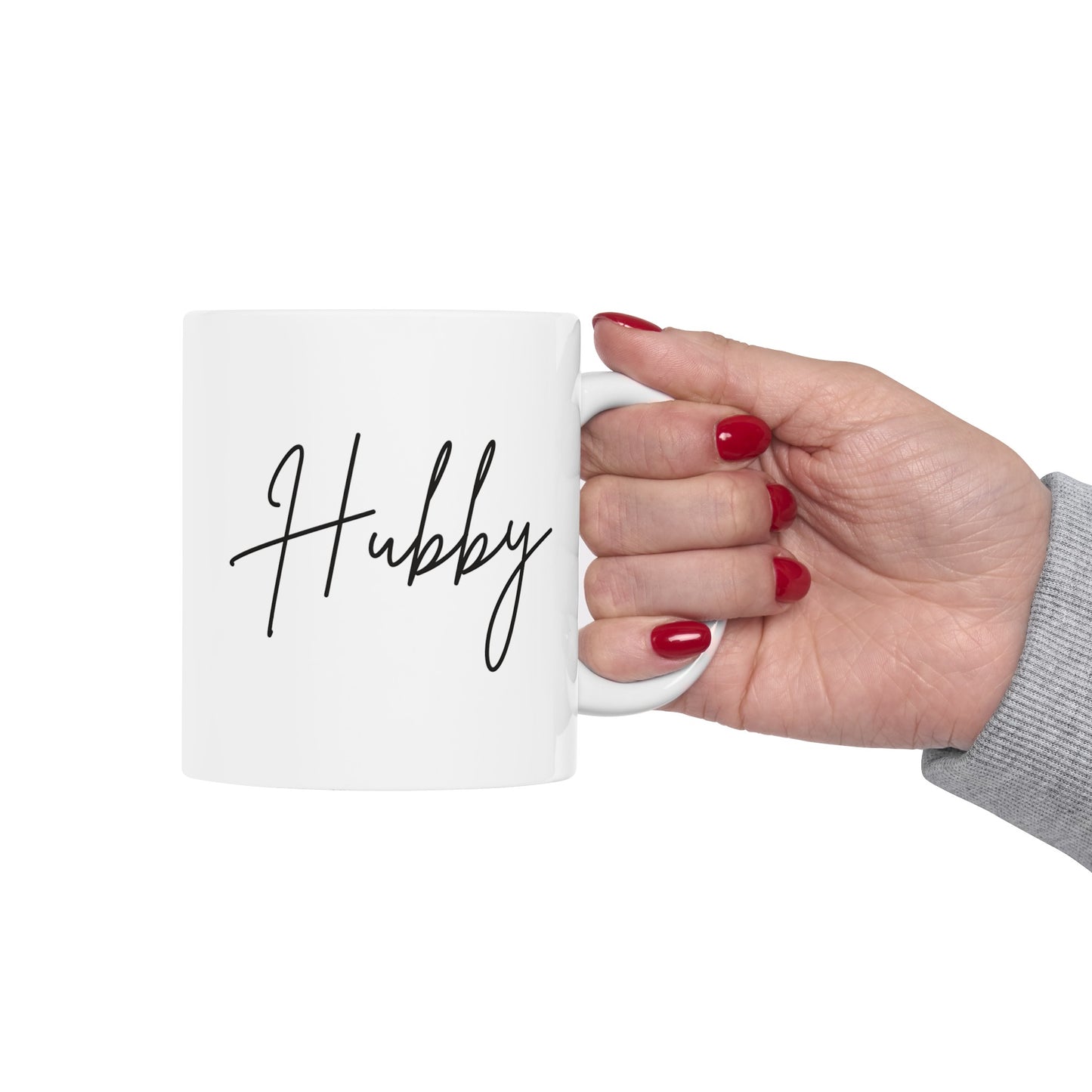 Hubby White Mug, (11oz, 15oz)