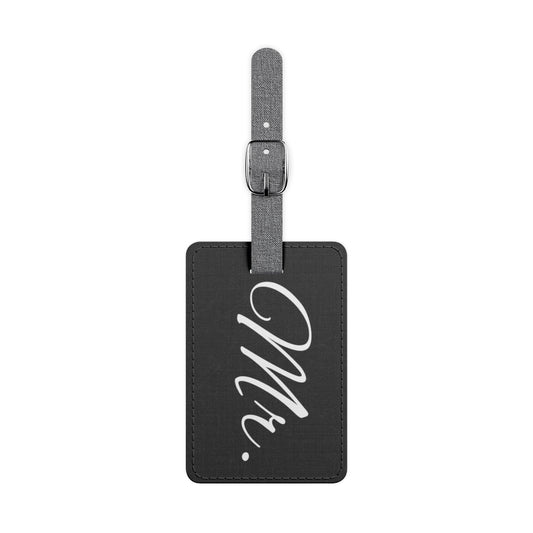 Mr. Black Luggage Tag, Rectangle