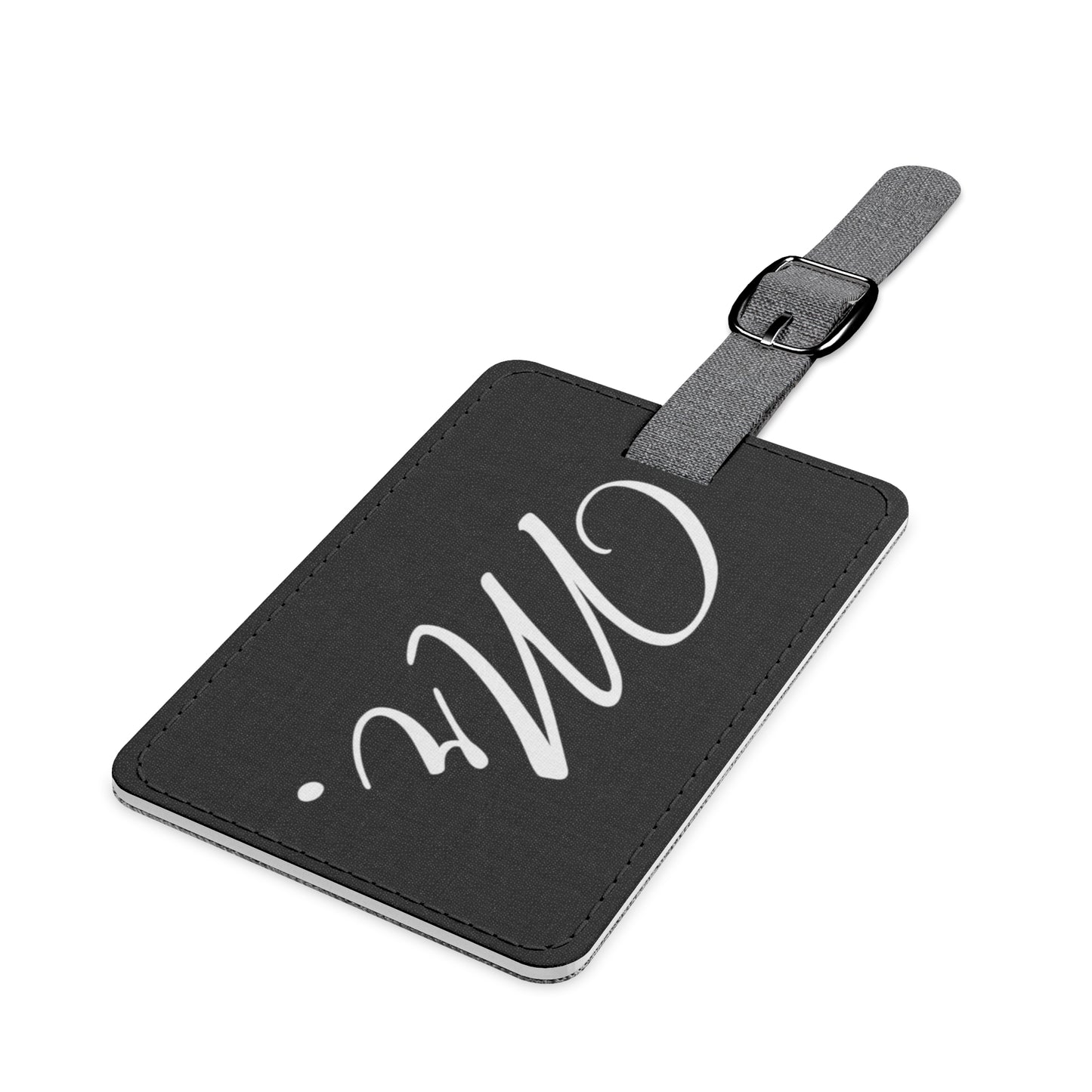 Mr. Black Luggage Tag, Rectangle