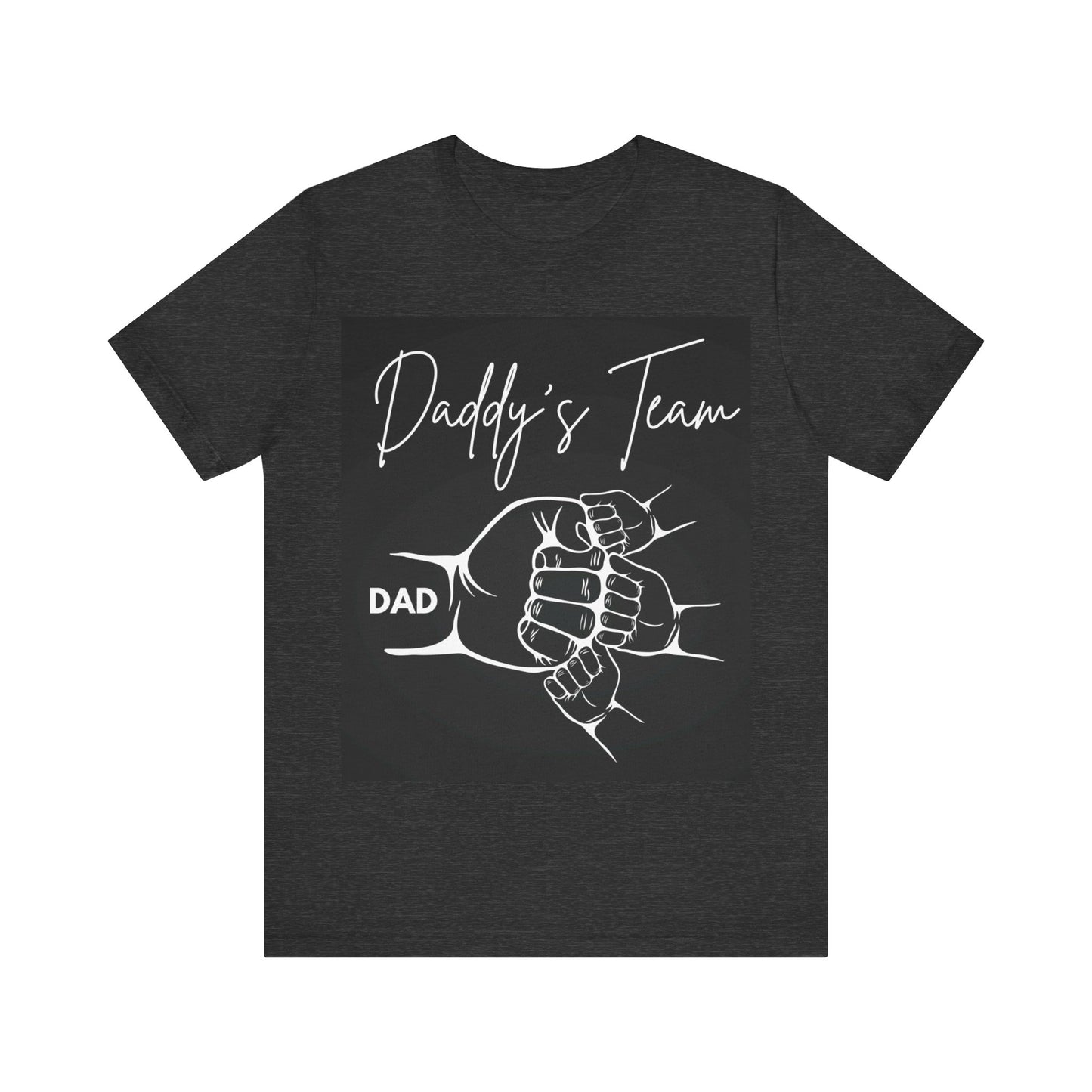 Daddy's Team Black Jersey Short Sleeve Tee