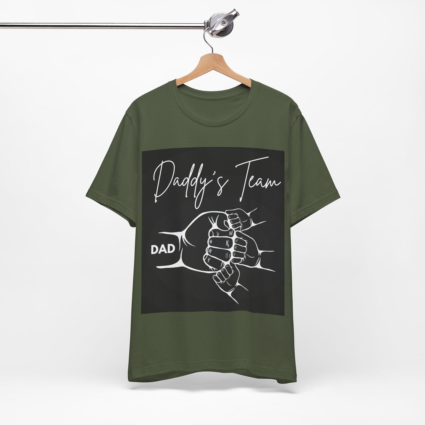 Daddy's Team Black Jersey Short Sleeve Tee