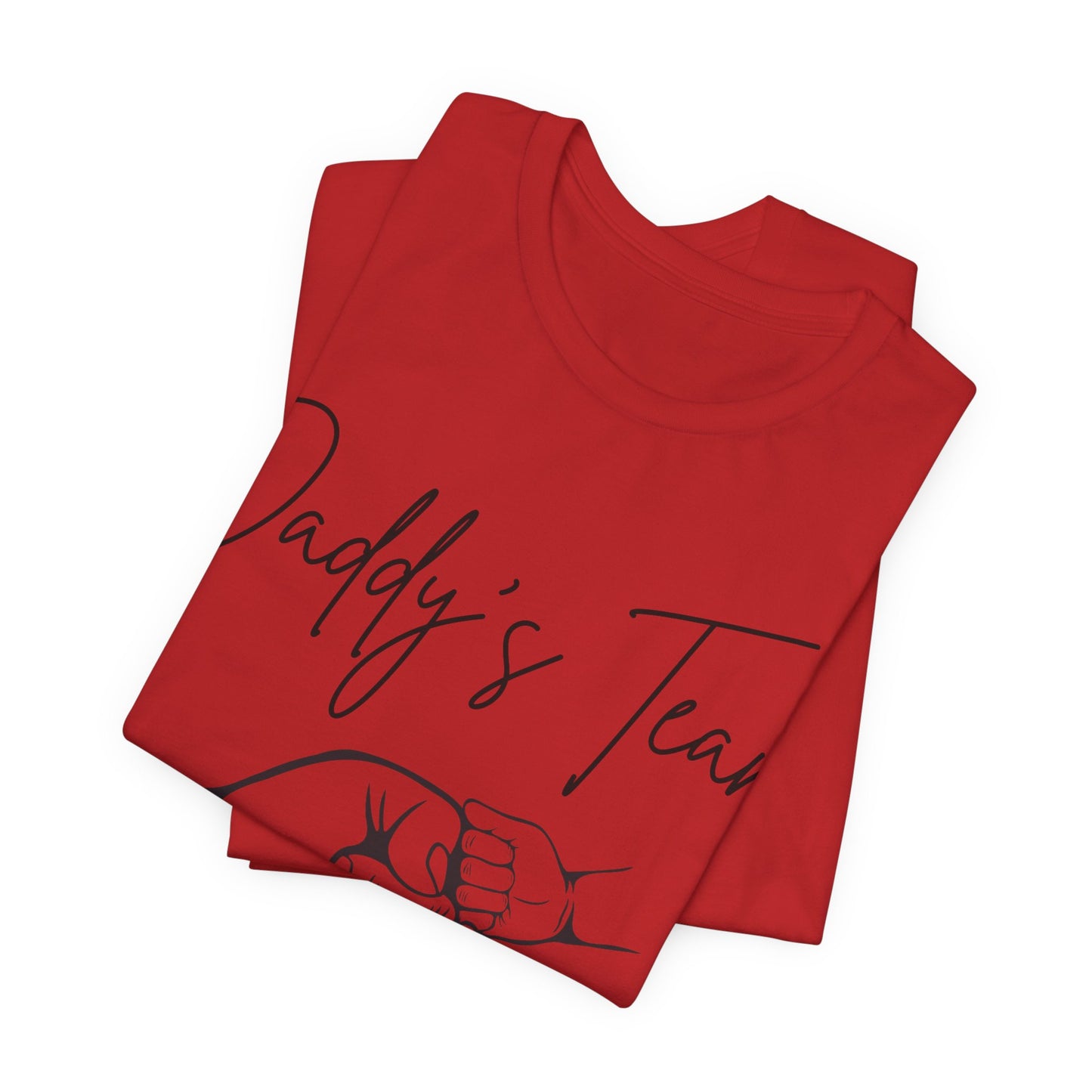 Daddy's Team White Short Sleeve Tee