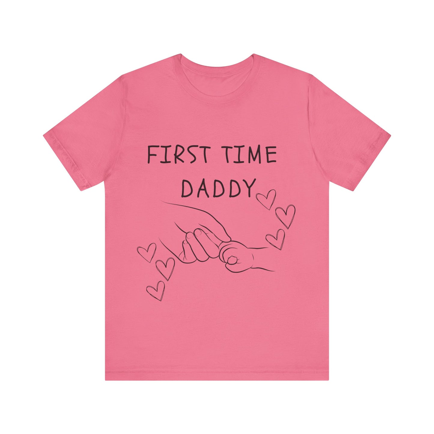 First Time Daddy White Short Sleeve Tee