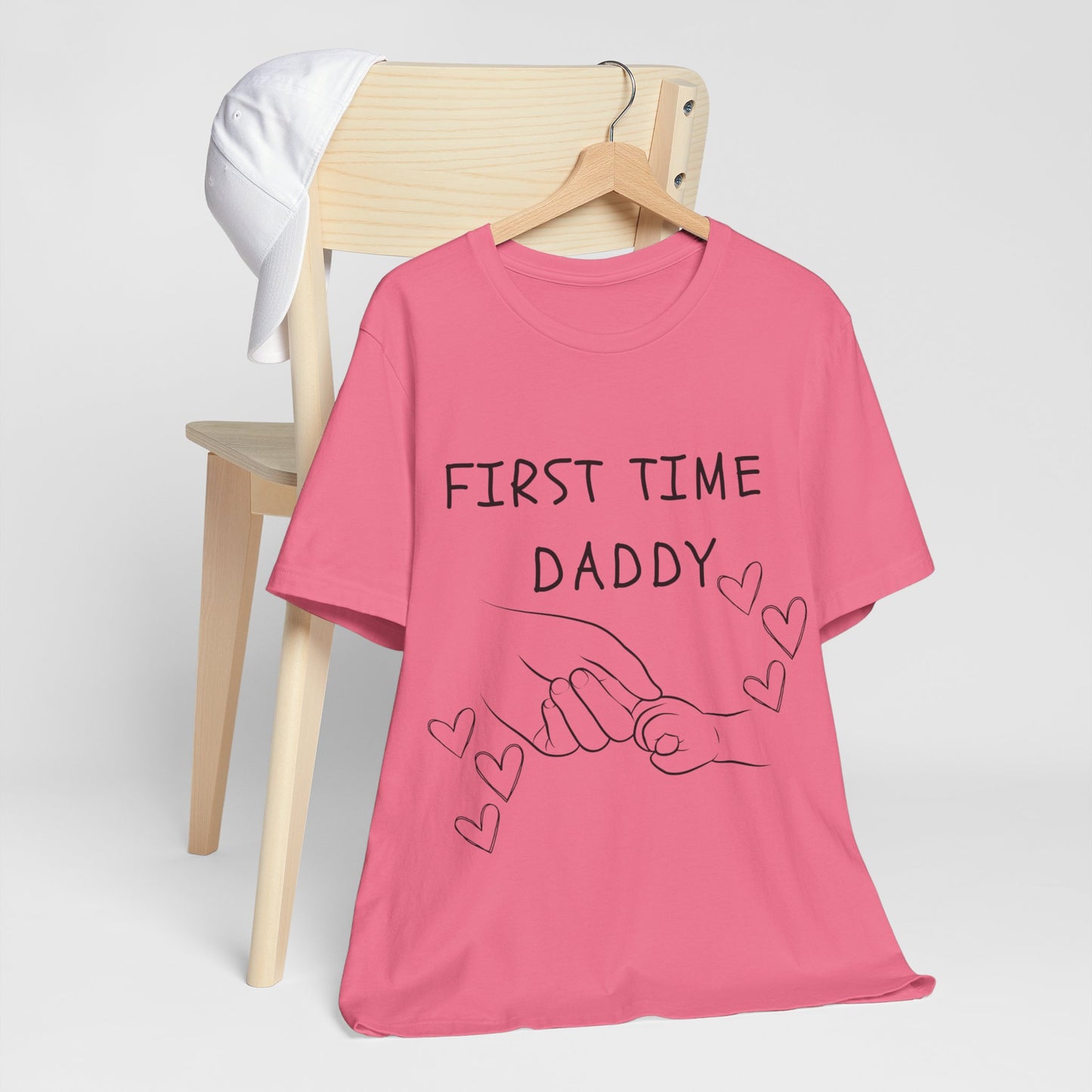 First Time Daddy White Short Sleeve Tee