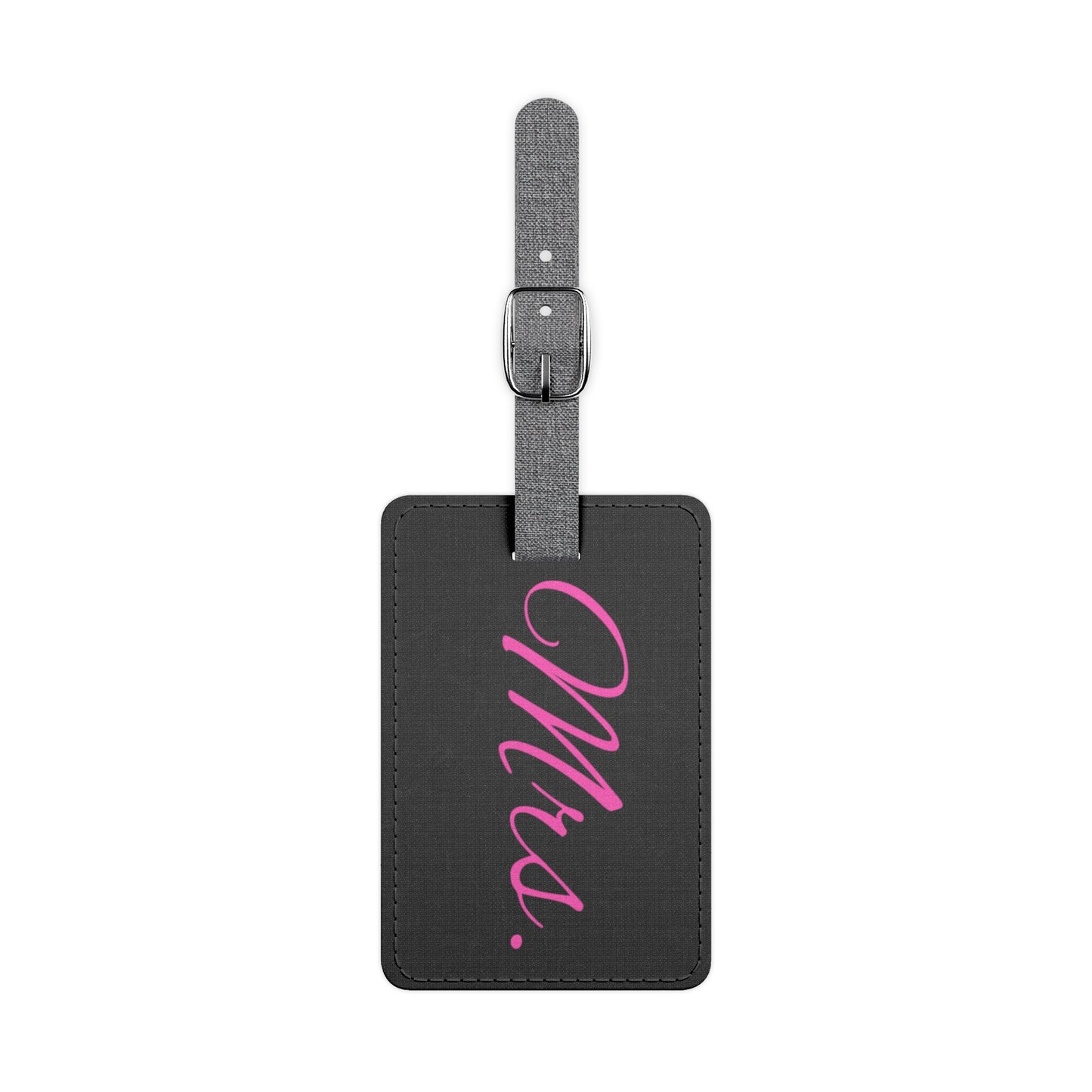 Mrs. Black Luggage Tag, Rectangle