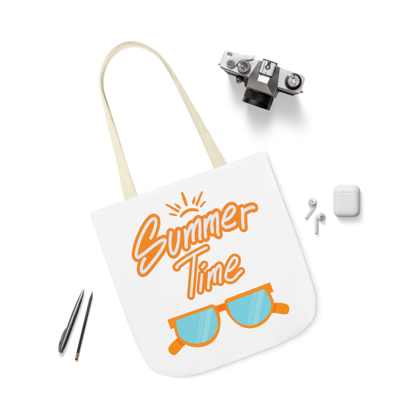 Summer Time Canvas Tote Bag