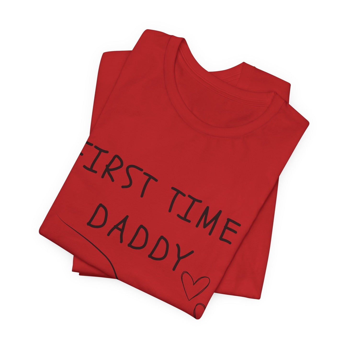 First Time Daddy White Short Sleeve Tee