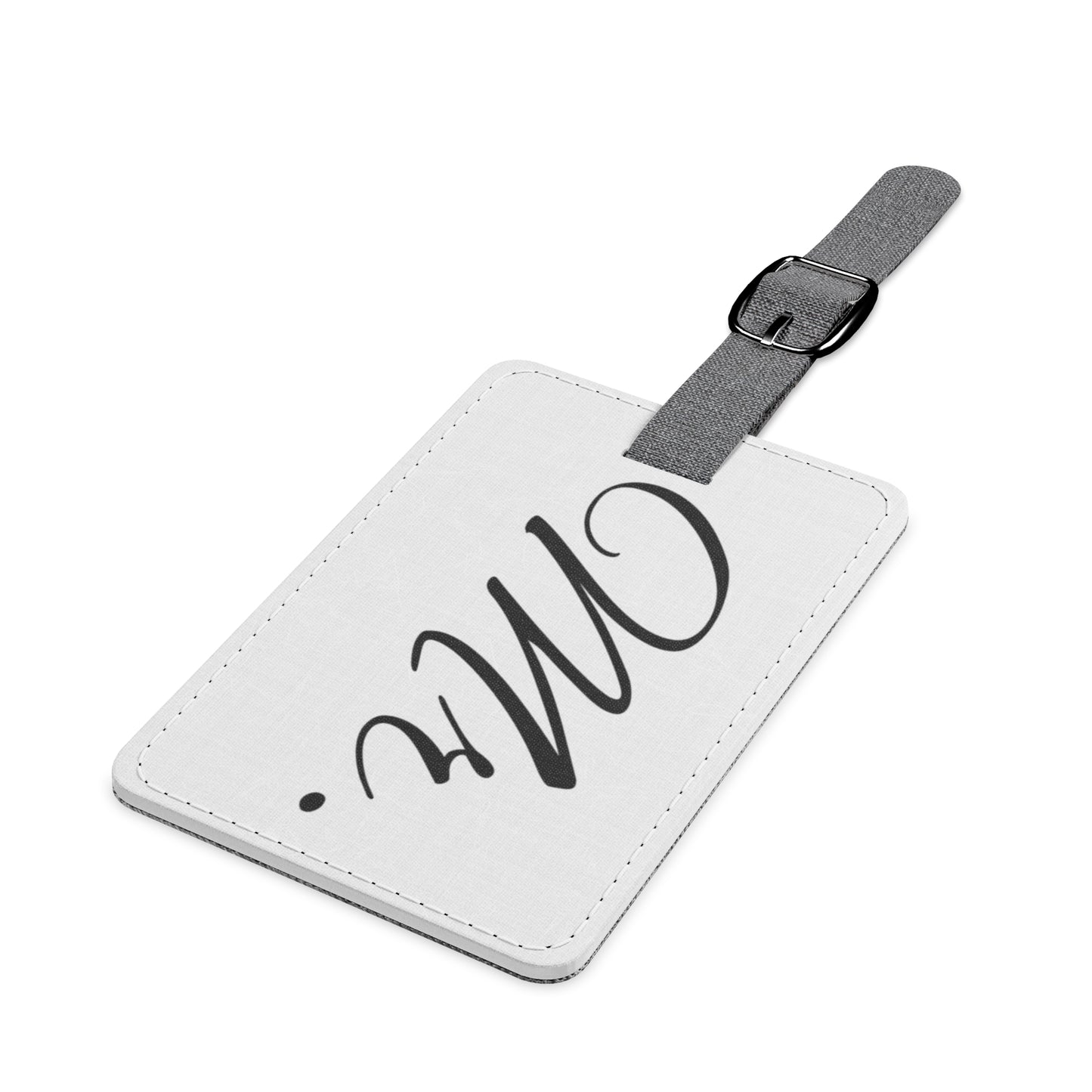 Mr.. White Luggage Tag, Rectangle