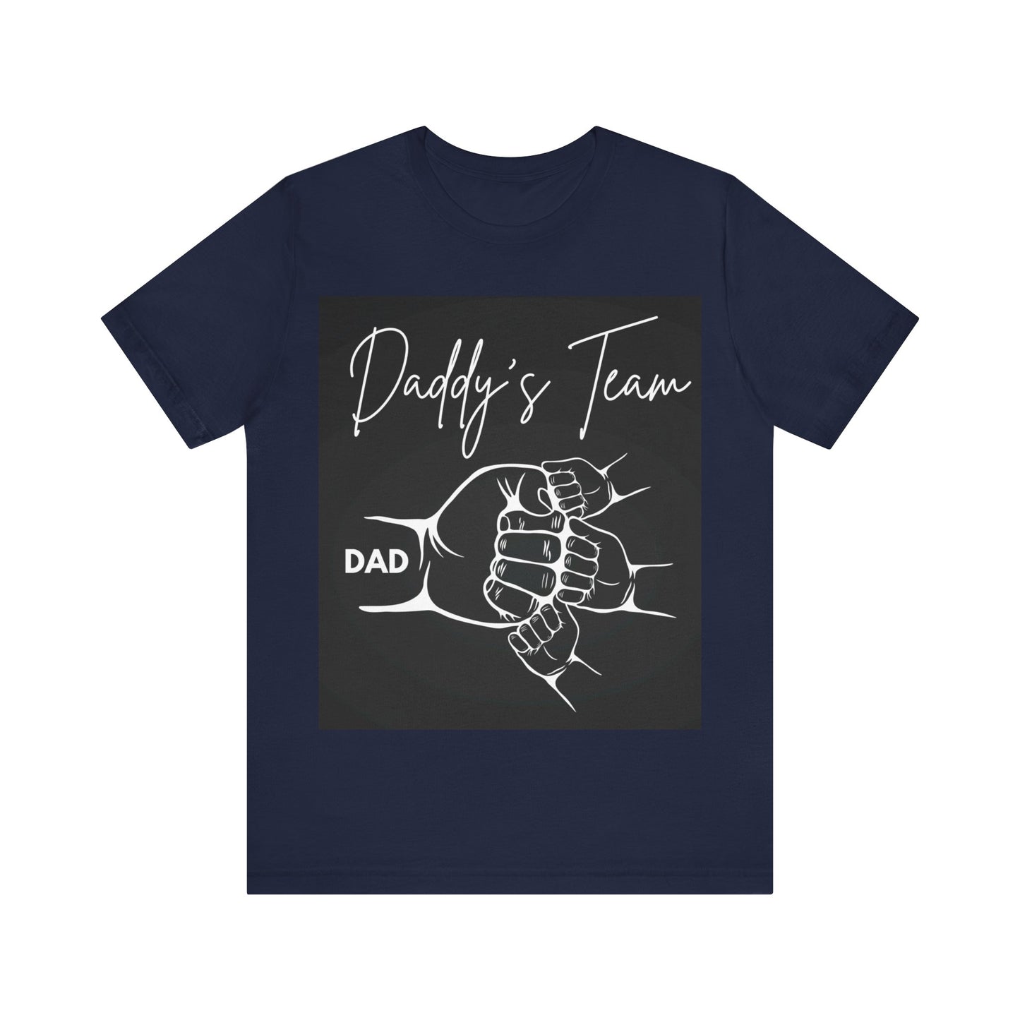 Daddy's Team Black Jersey Short Sleeve Tee