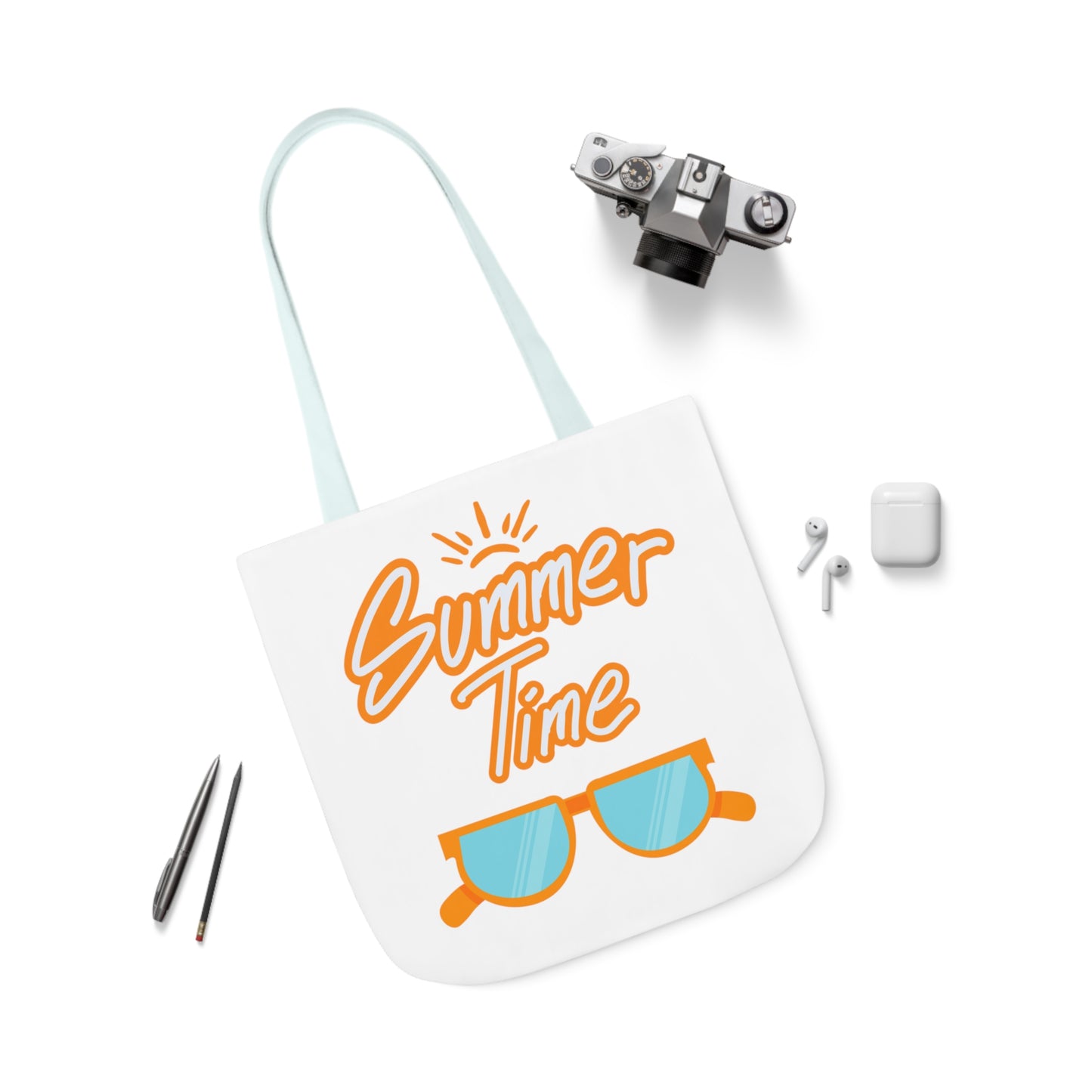 Summer Time Canvas Tote Bag