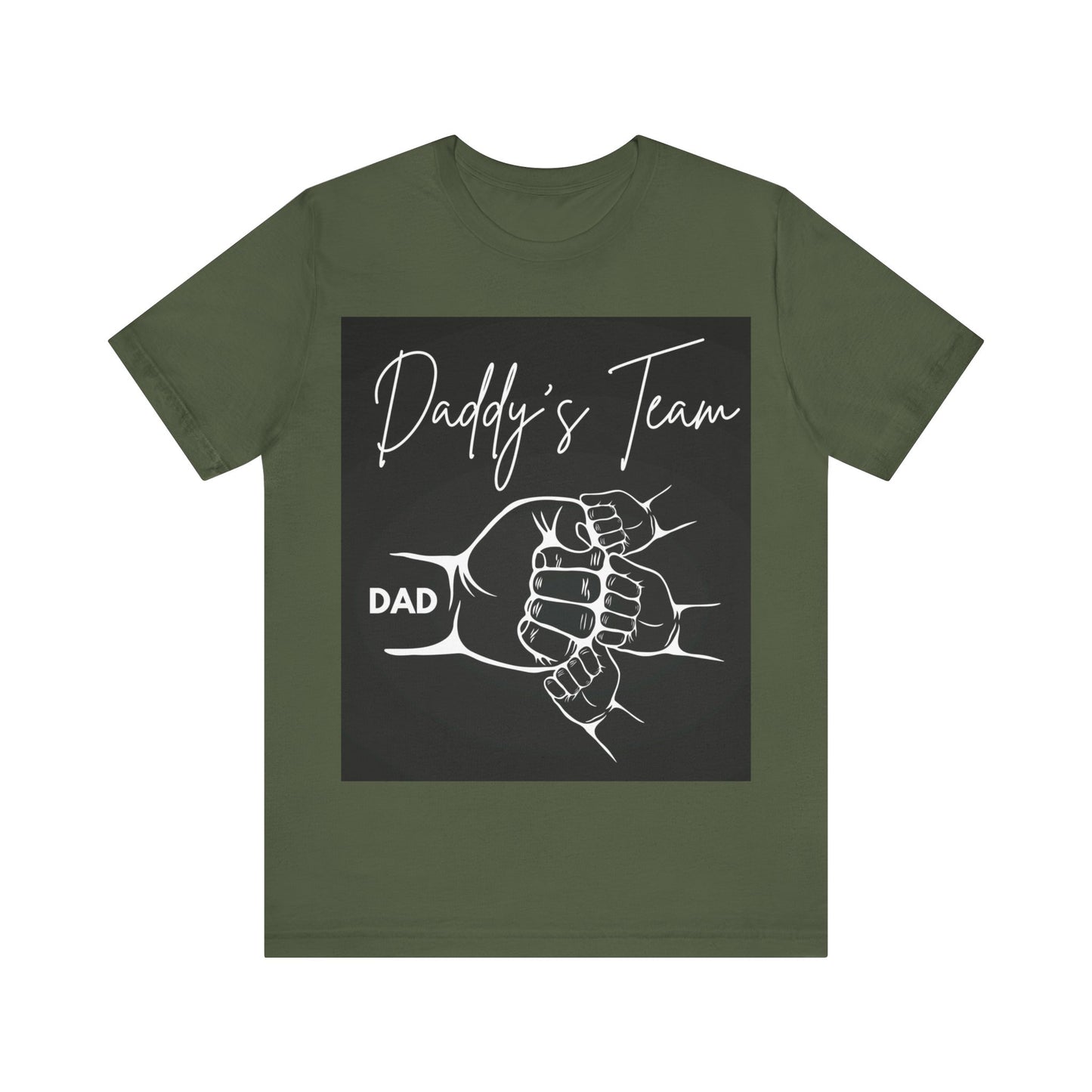 Daddy's Team Black Jersey Short Sleeve Tee