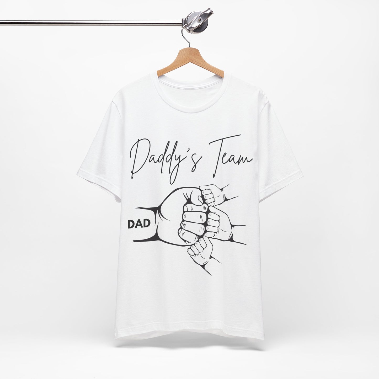 Daddy's Team White Short Sleeve Tee