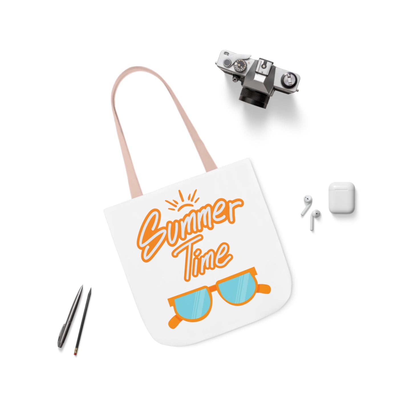 Summer Time Canvas Tote Bag