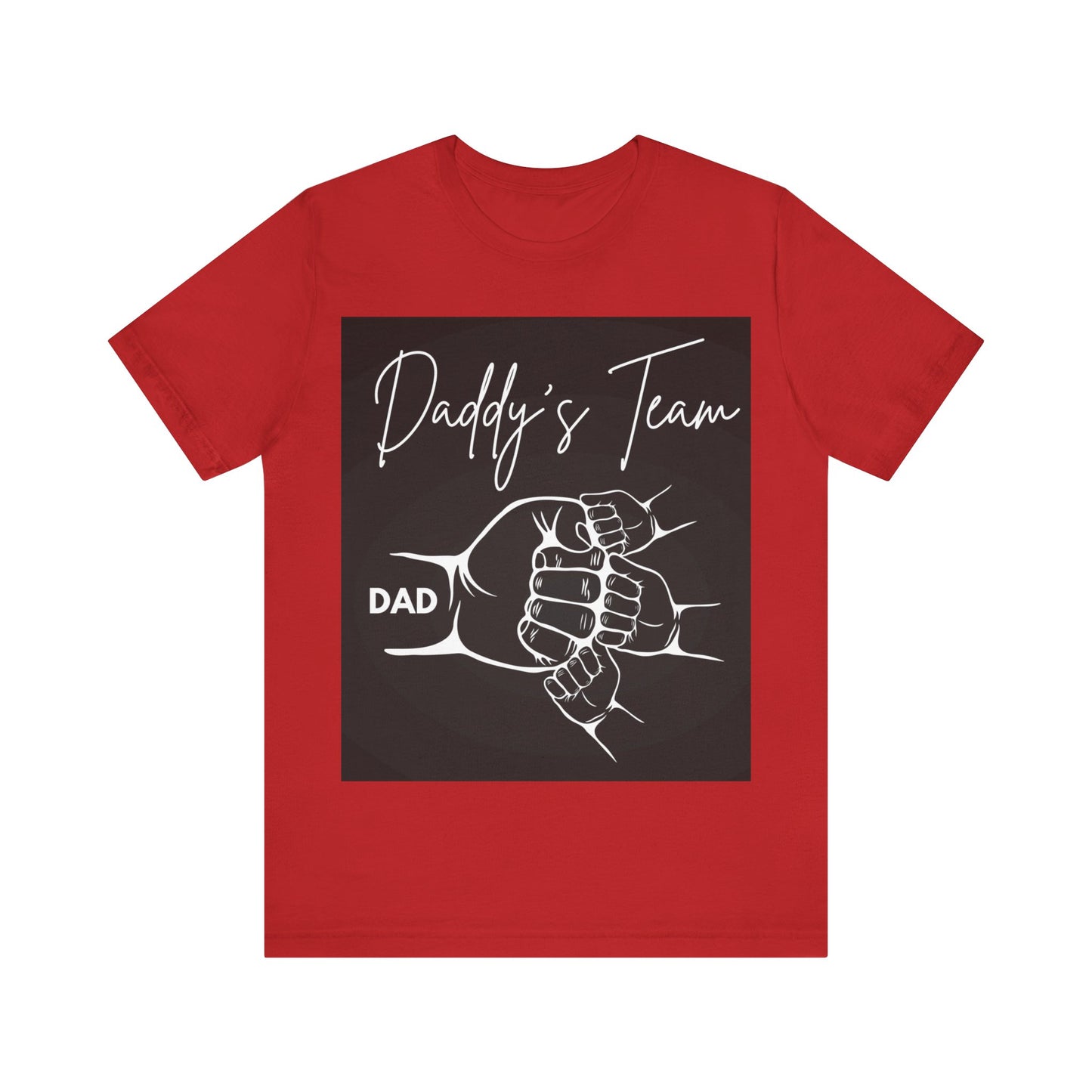 Daddy's Team Black Jersey Short Sleeve Tee