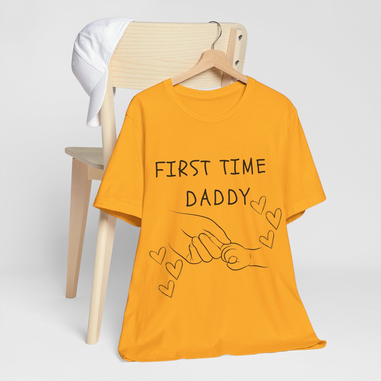 First Time Daddy White Short Sleeve Tee