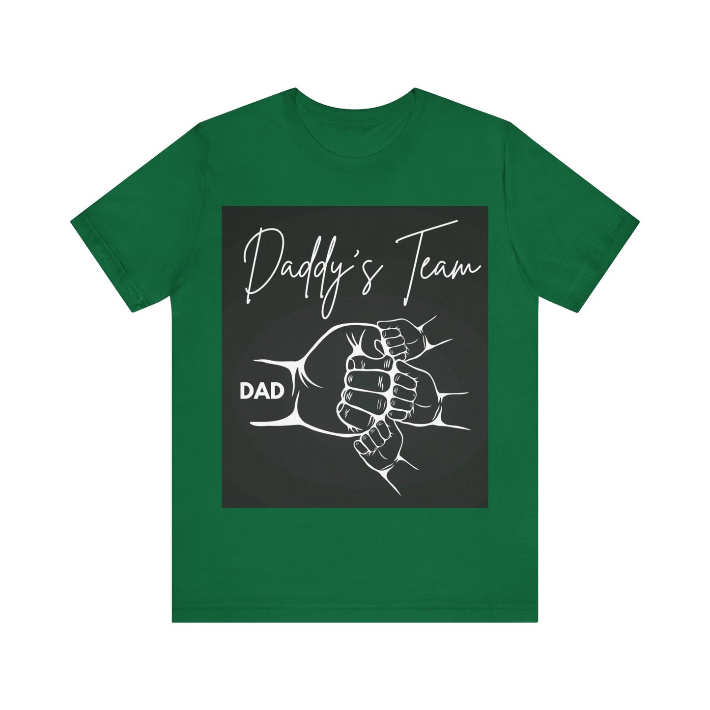 Daddy's Team Black Jersey Short Sleeve Tee