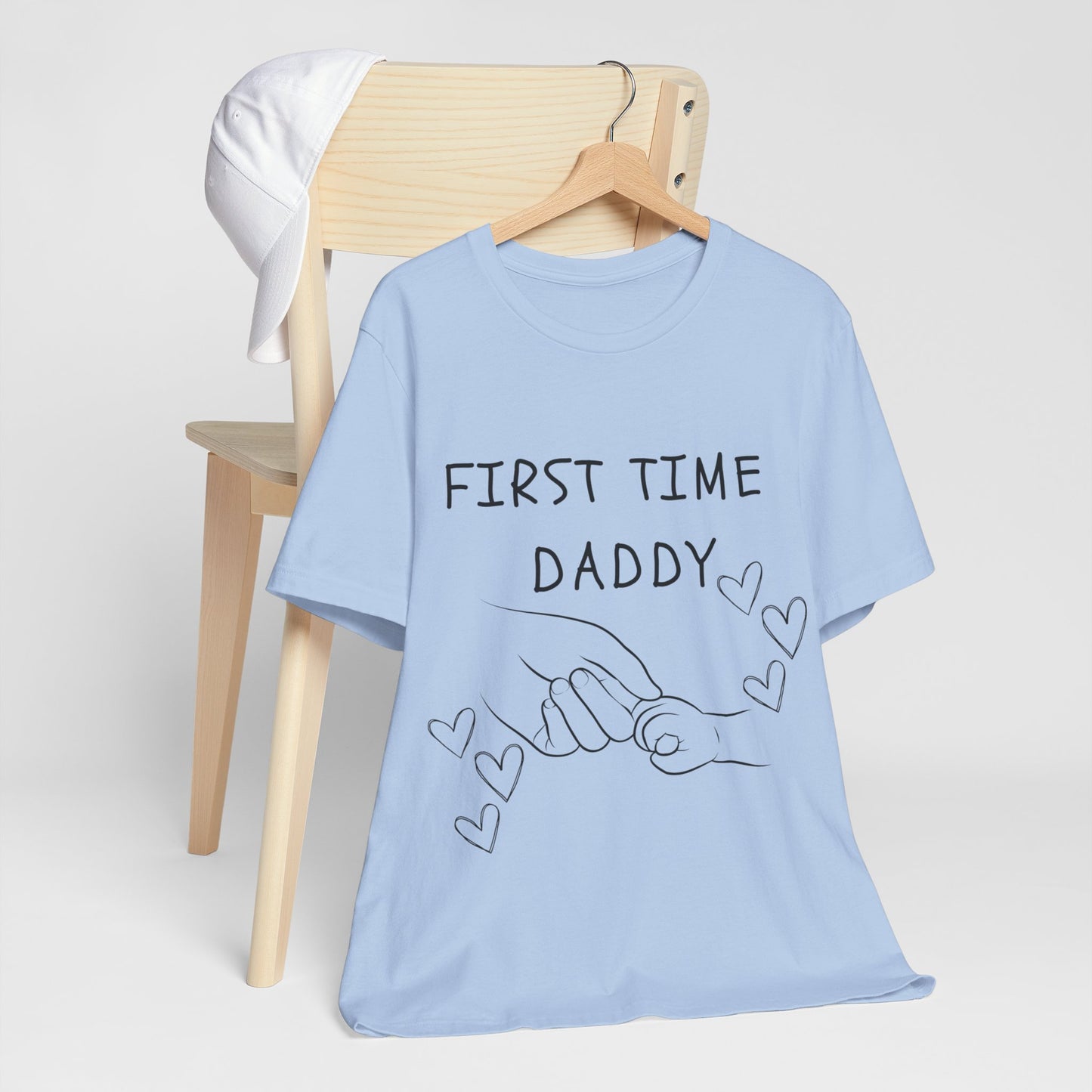 First Time Daddy White Short Sleeve Tee