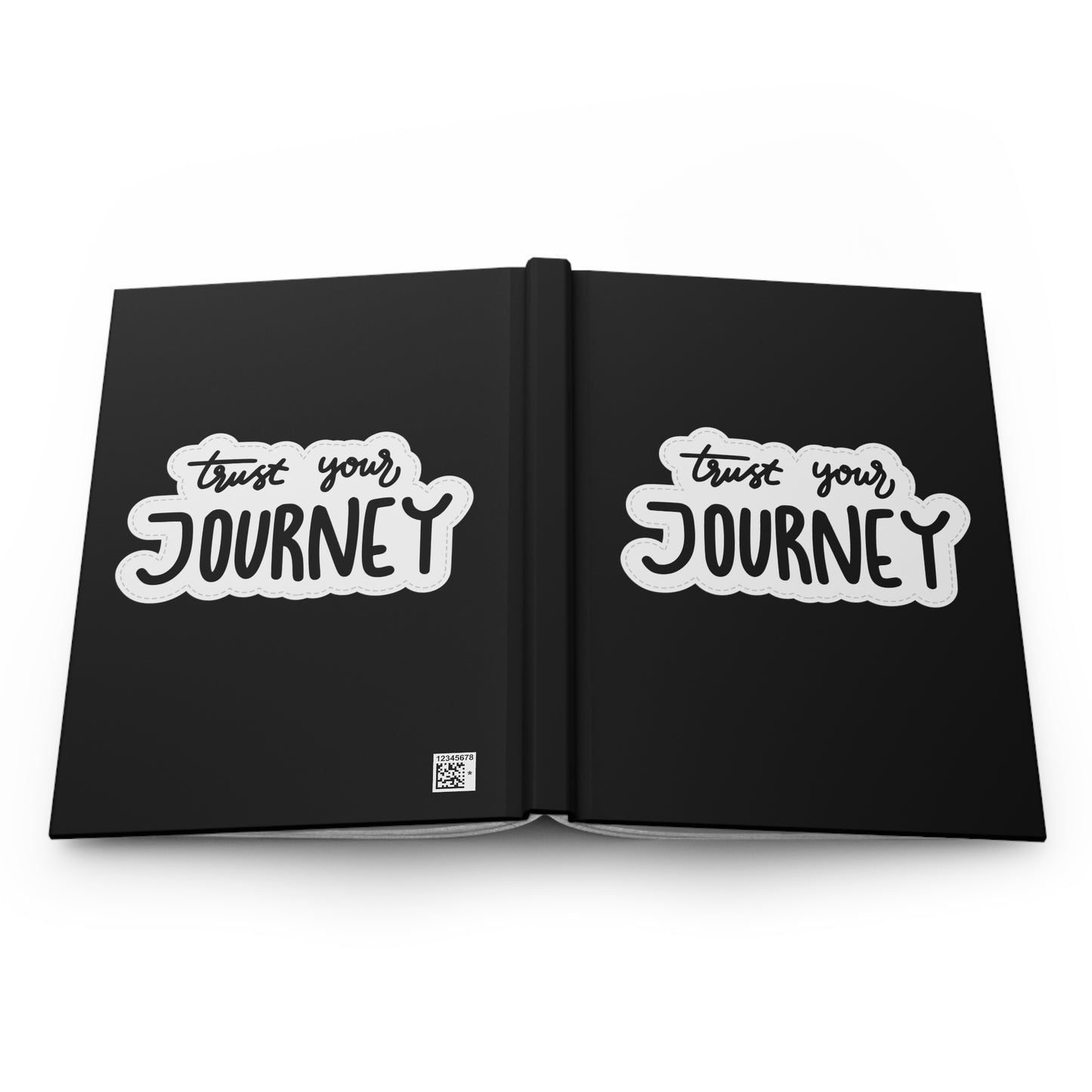 Hardcover Trust Your Journey Journal Black