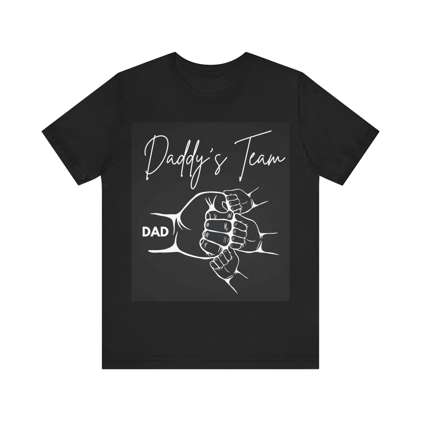 Daddy's Team Black Jersey Short Sleeve Tee