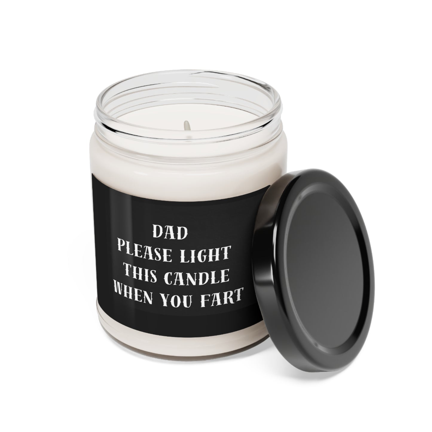 Dad Please Light Black Scented Soy Candle, 9oz