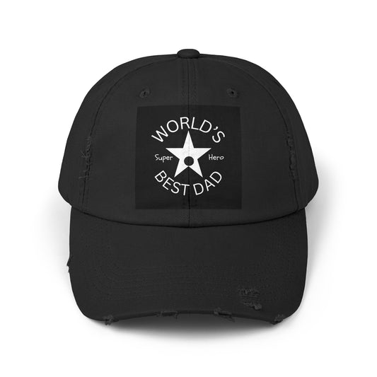 World's Best Dad Unisex Distressed Cap