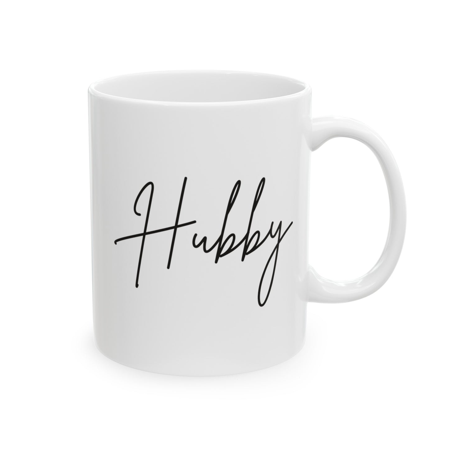 Hubby White Mug, (11oz, 15oz)