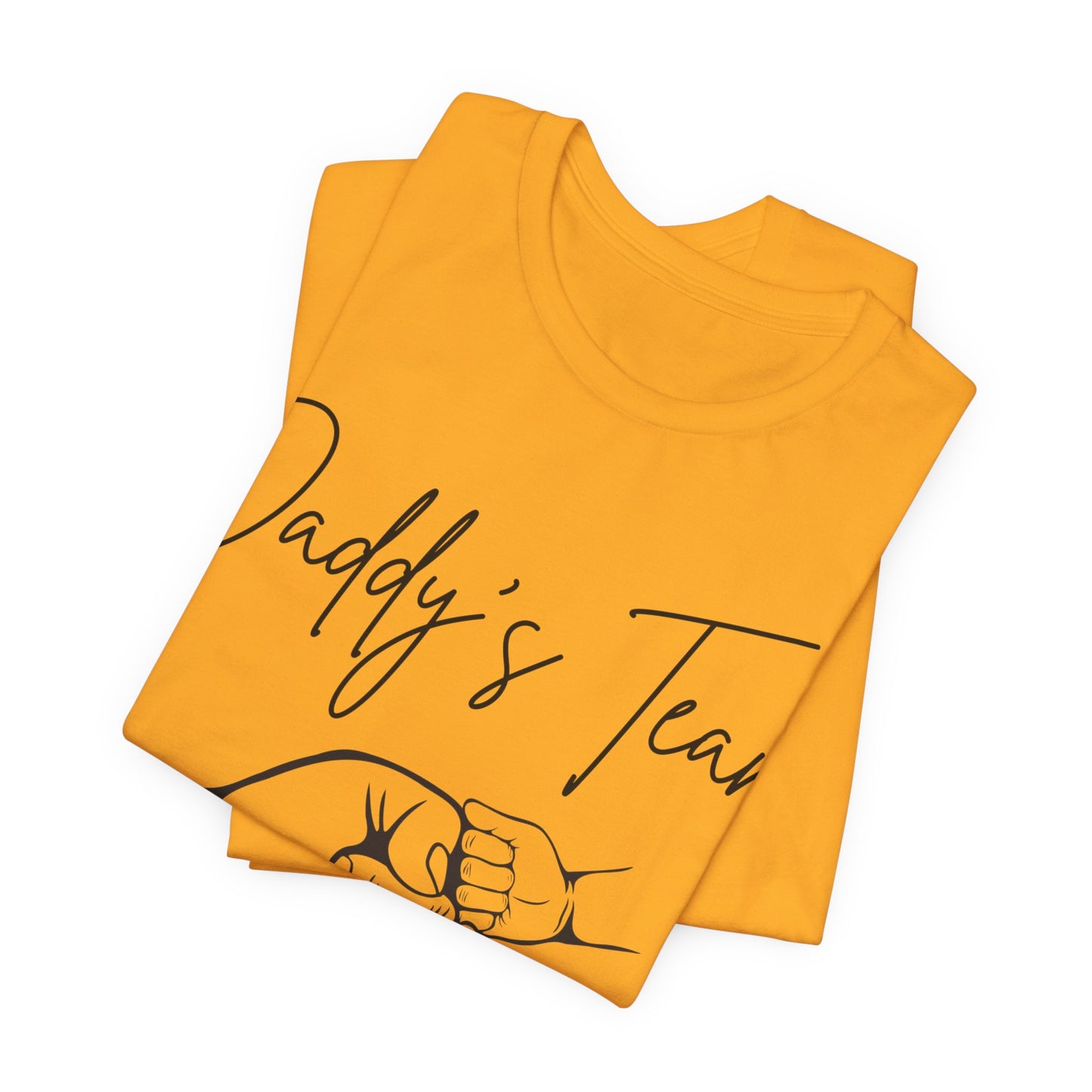 Daddy's Team White Short Sleeve Tee