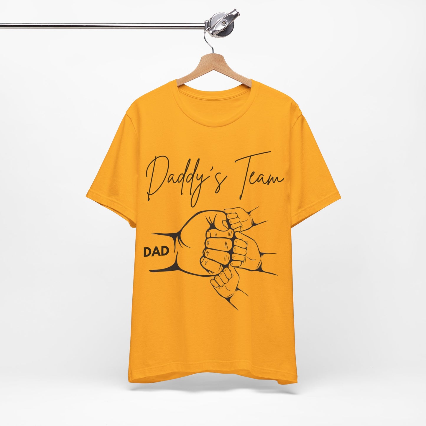 Daddy's Team White Short Sleeve Tee