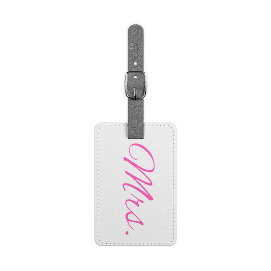 Mrs. White Luggage Tag, Rectangle