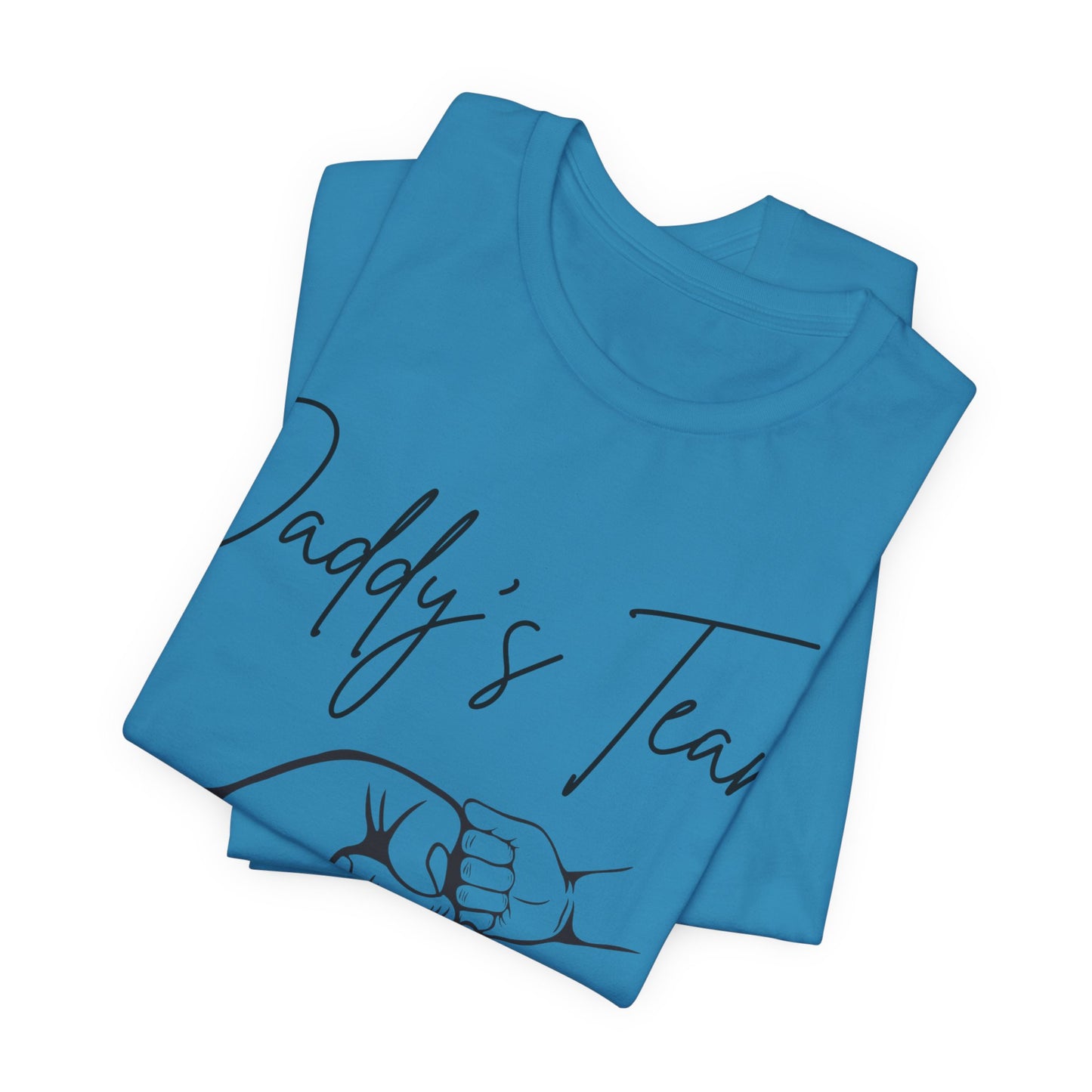 Daddy's Team White Short Sleeve Tee