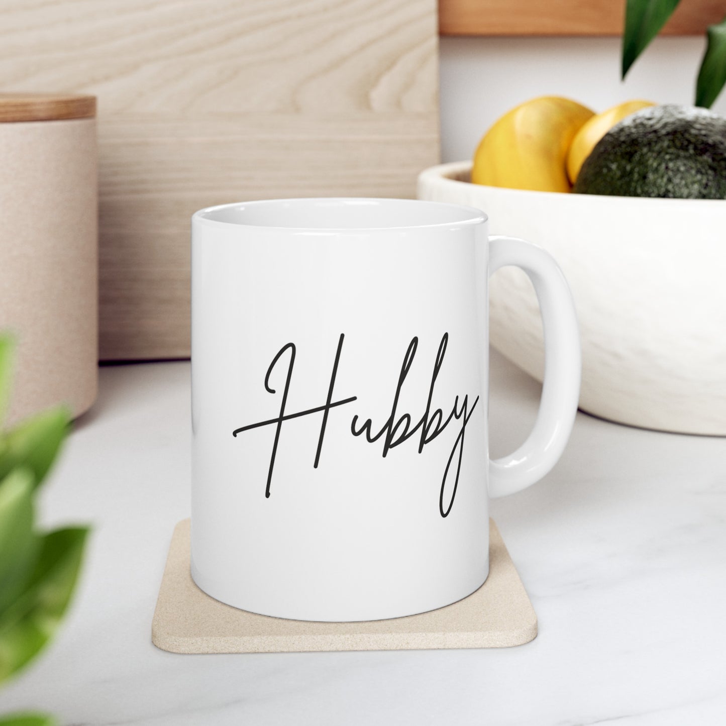 Hubby White Mug, (11oz, 15oz)