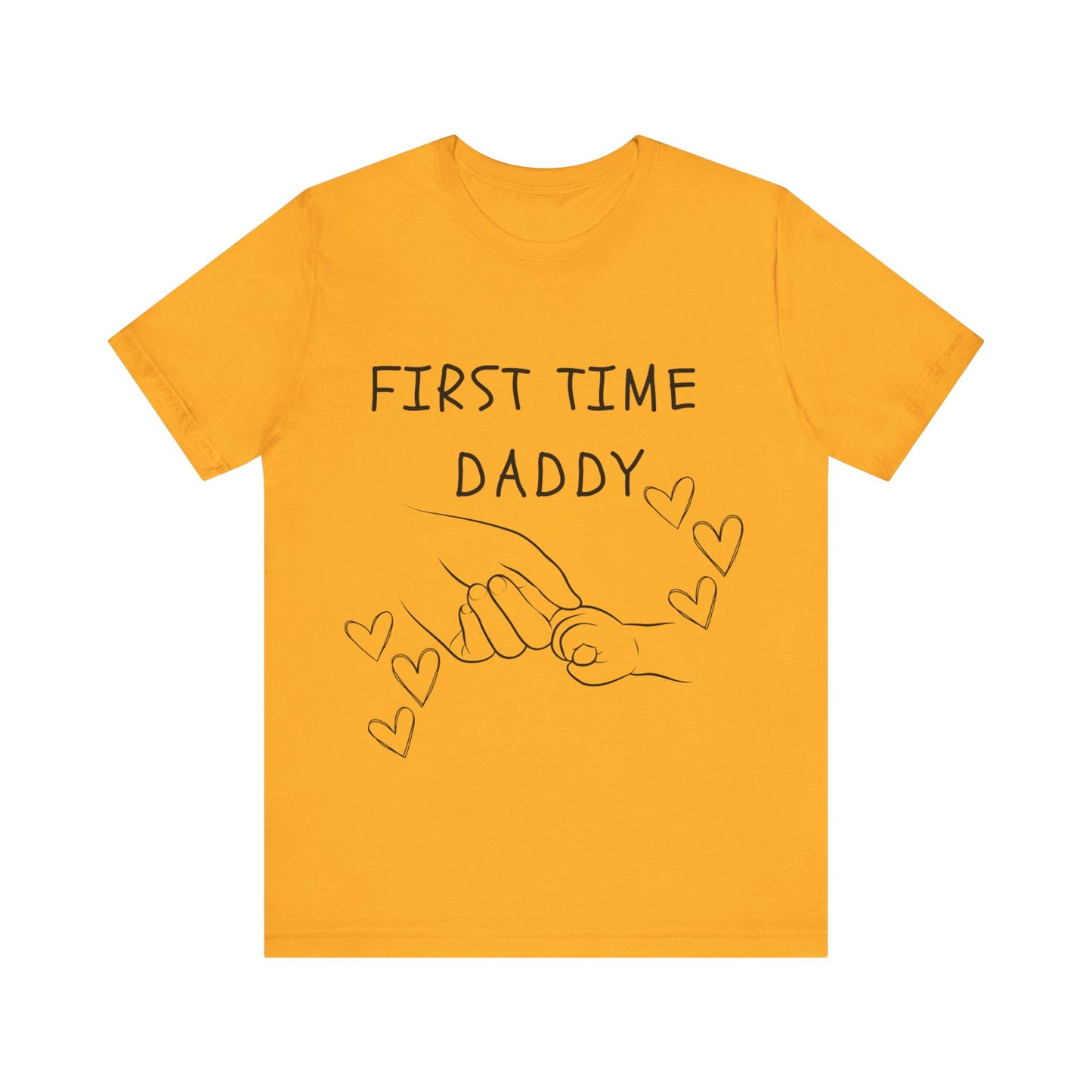 First Time Daddy White Short Sleeve Tee