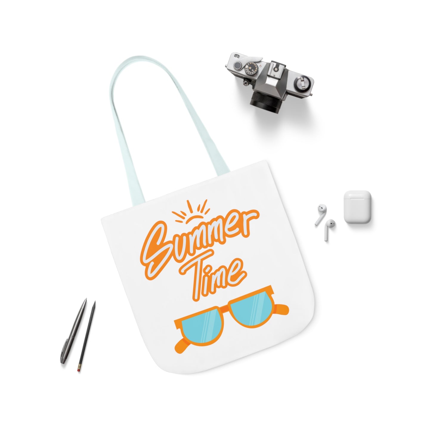 Summer Time Canvas Tote Bag