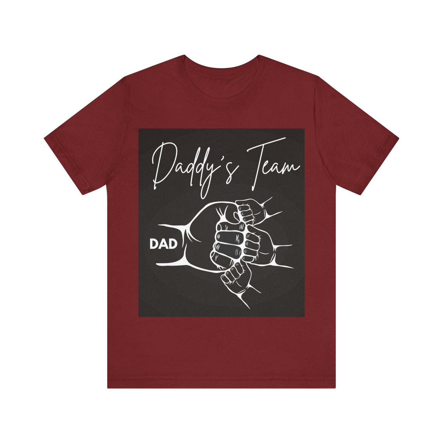 Daddy's Team Black Jersey Short Sleeve Tee