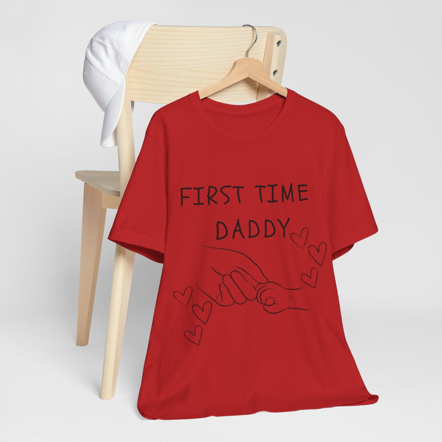 First Time Daddy White Short Sleeve Tee