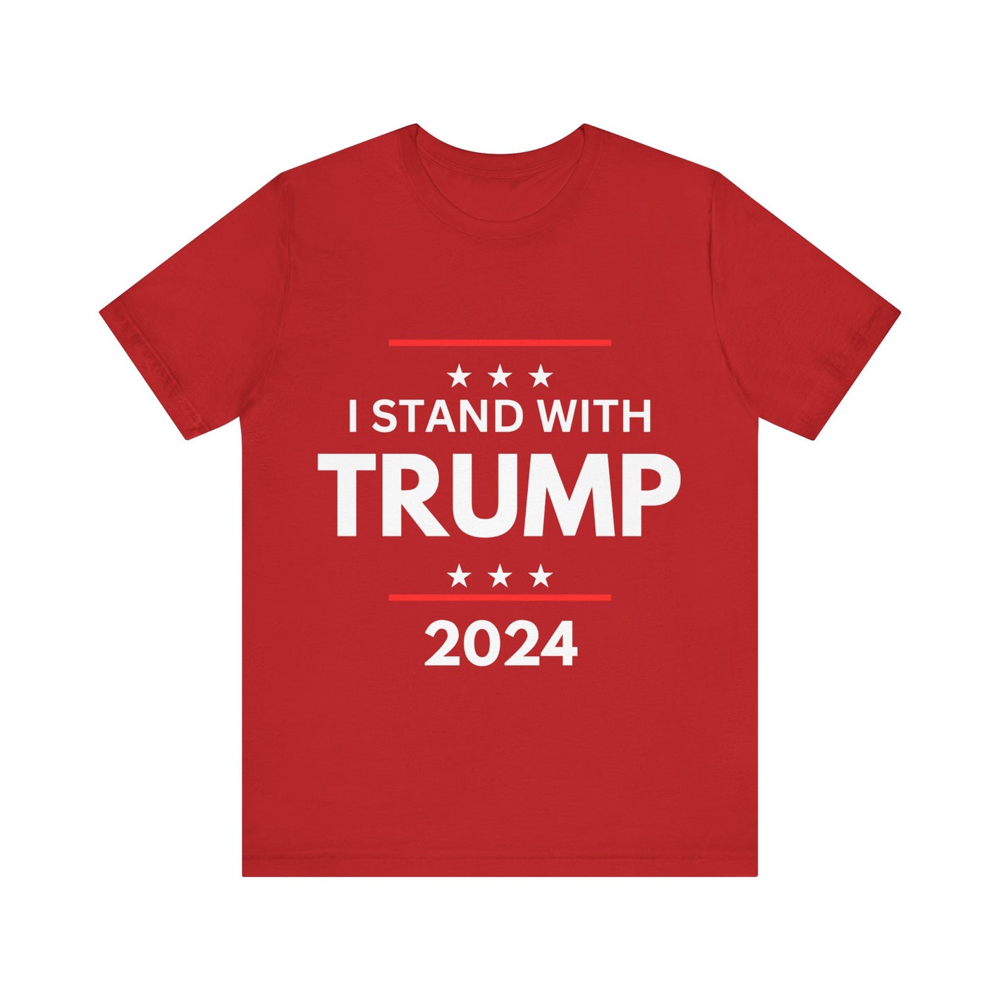 I stand with Trump Black Jersey Short Sleeve Tee