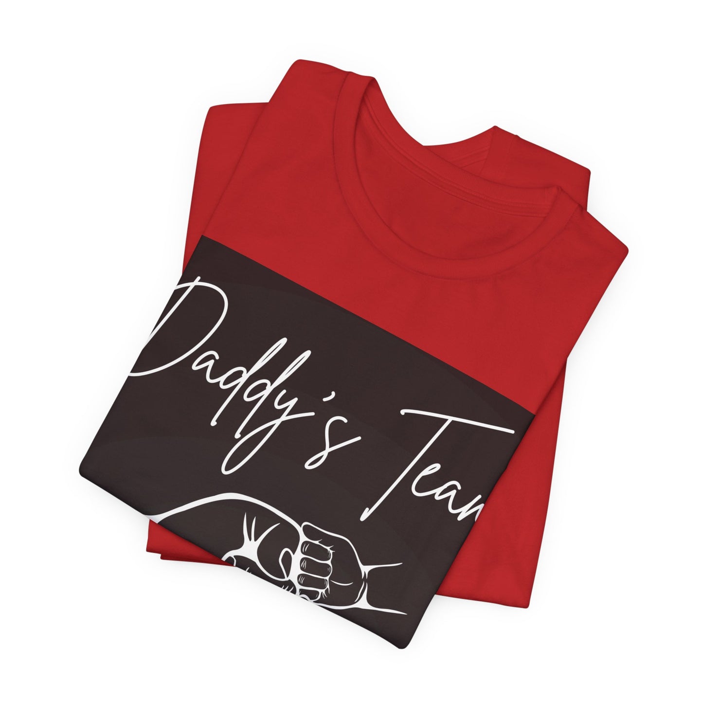 Daddy's Team Black Jersey Short Sleeve Tee