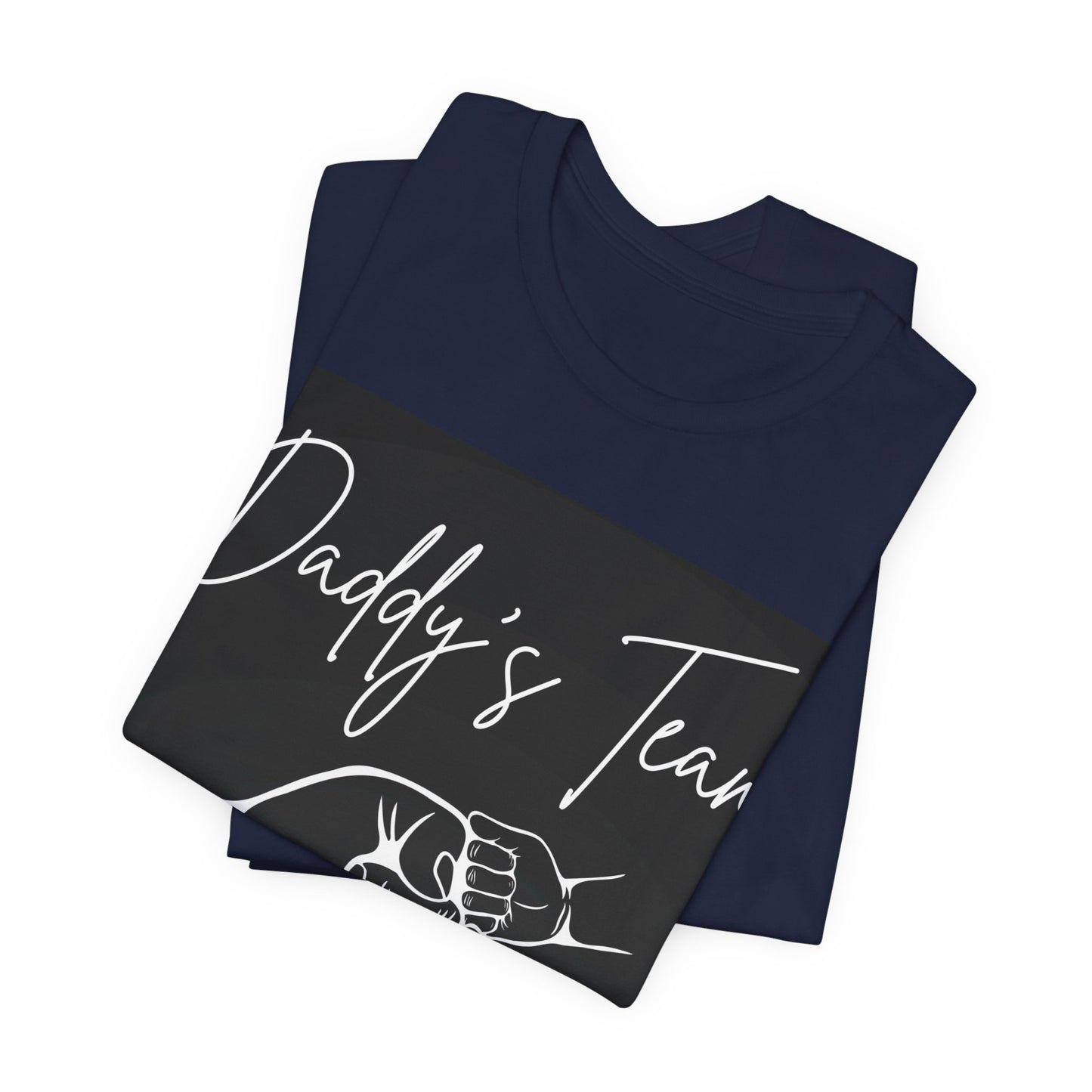 Daddy's Team Black Jersey Short Sleeve Tee