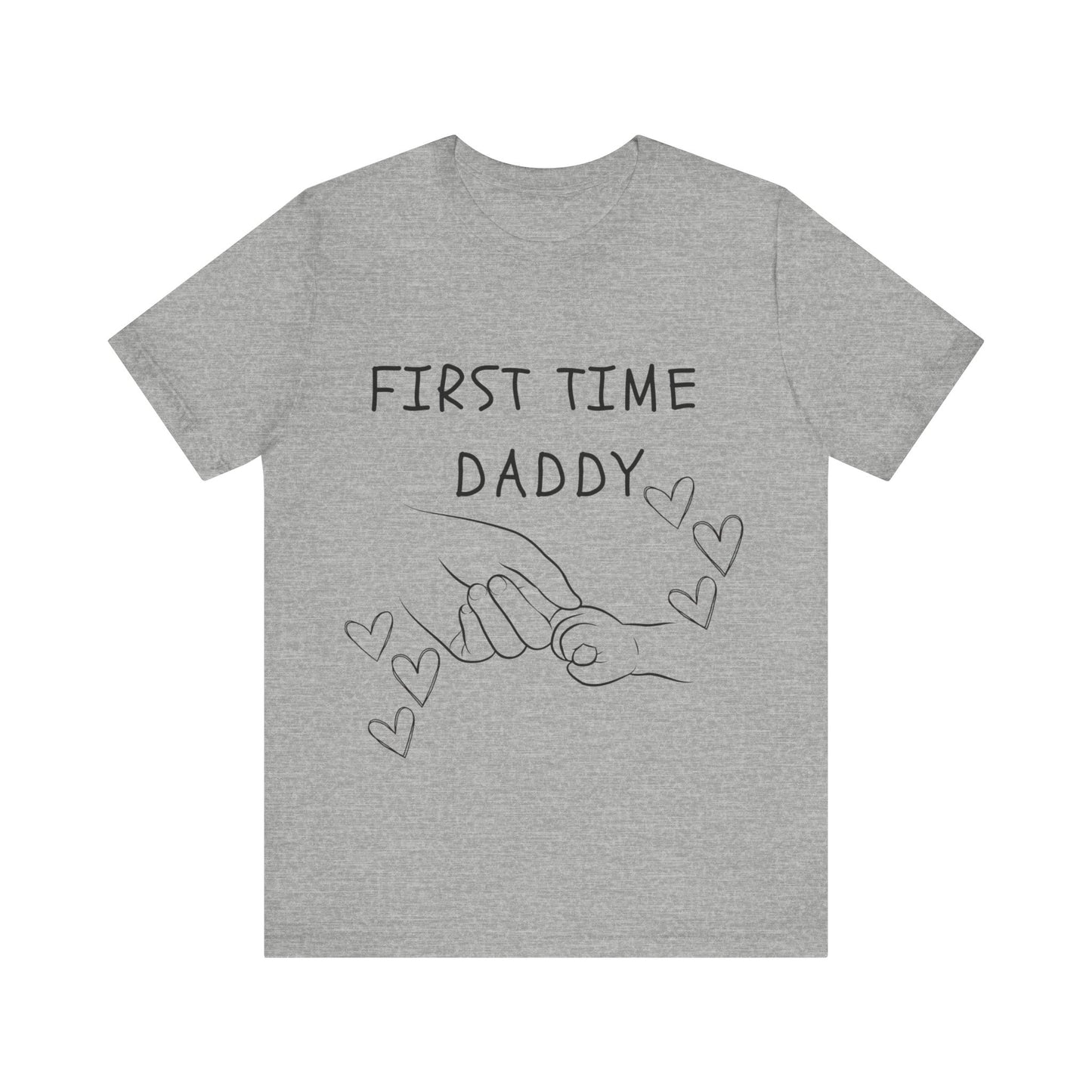 First Time Daddy White Short Sleeve Tee