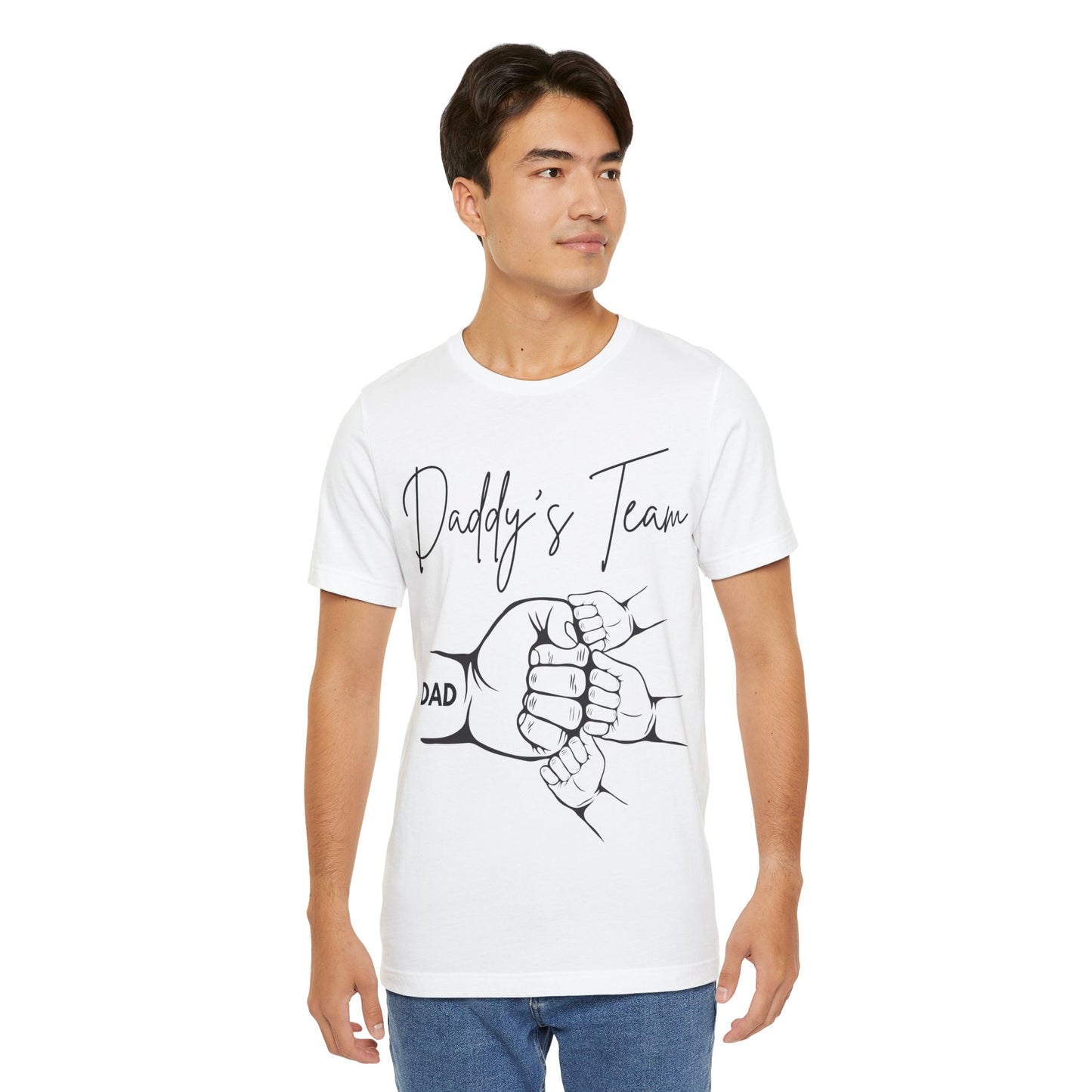 Daddy's Team White Short Sleeve Tee