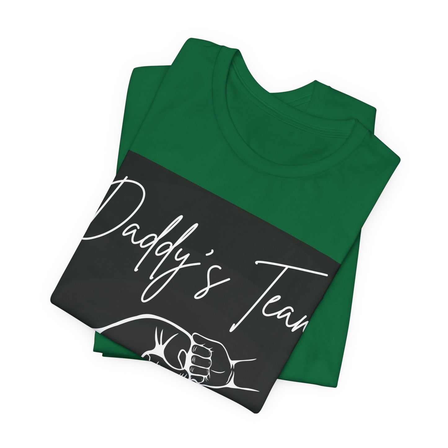 Daddy's Team Black Jersey Short Sleeve Tee