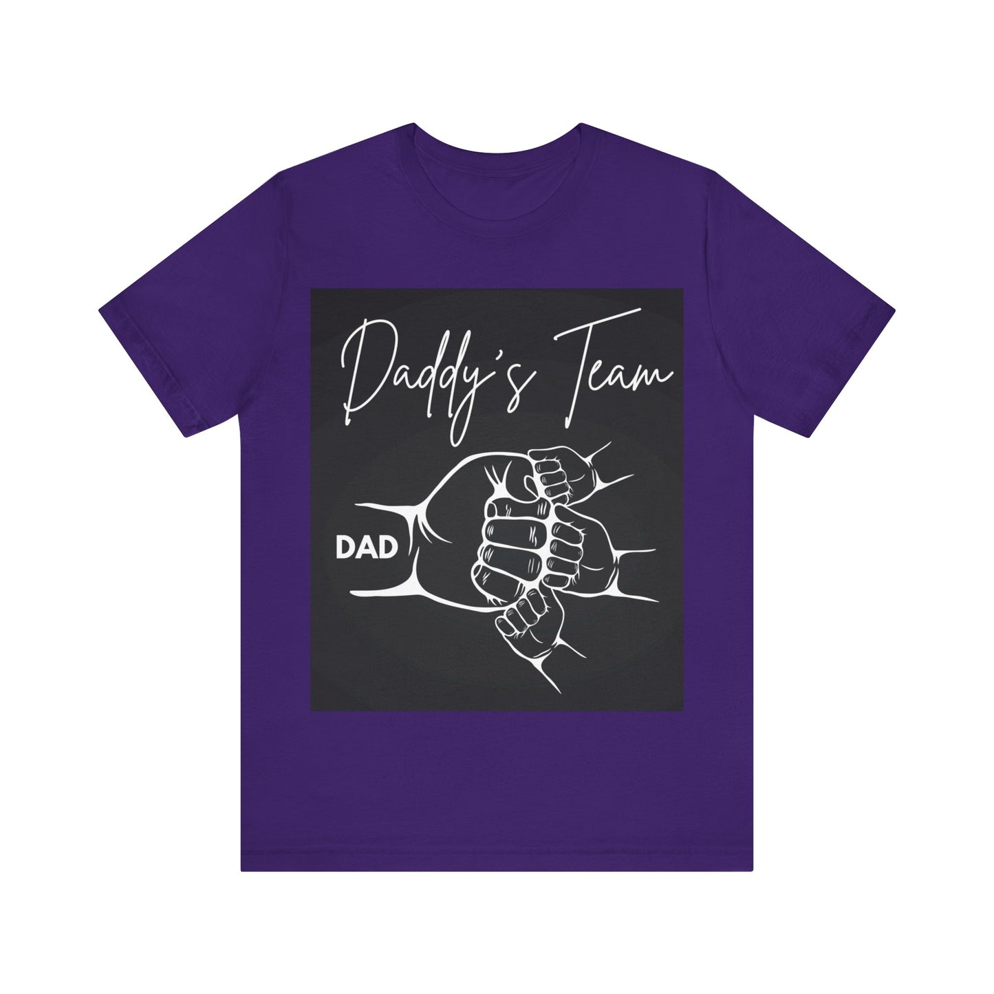 Daddy's Team Black Jersey Short Sleeve Tee