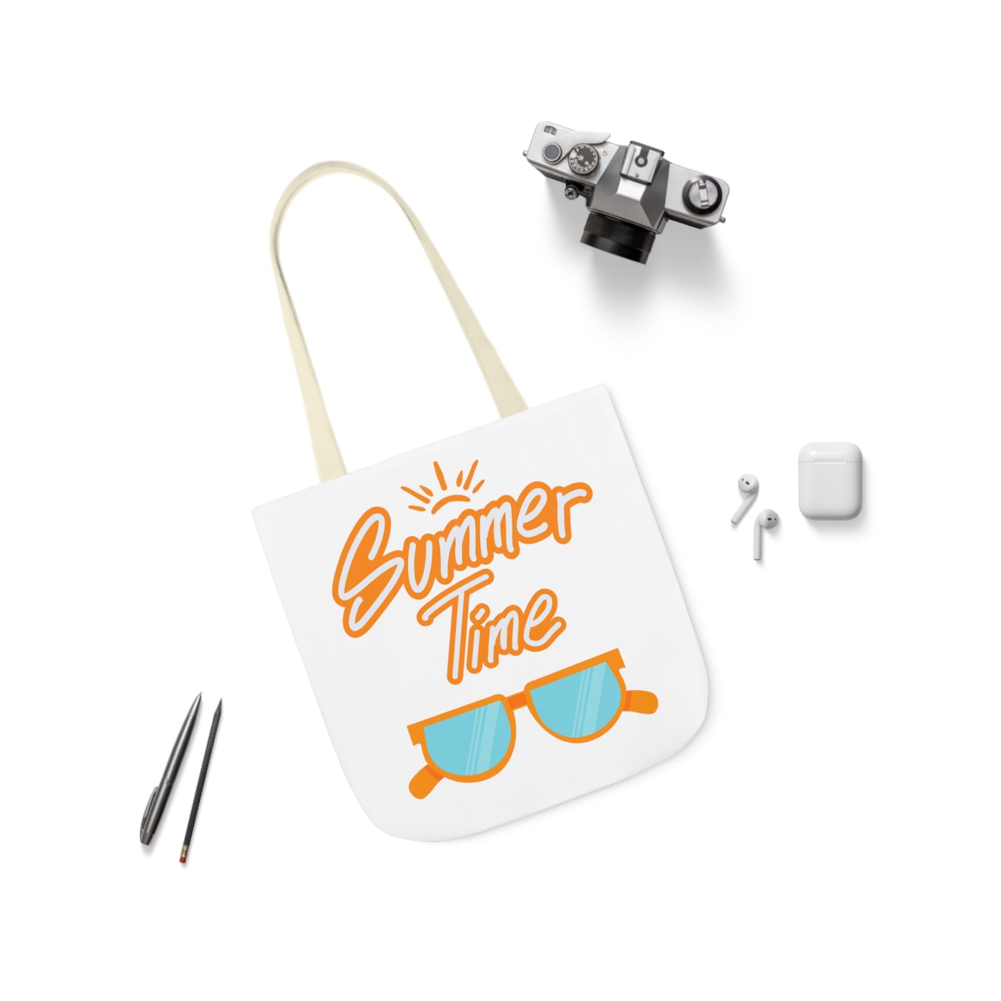 Summer Time Canvas Tote Bag