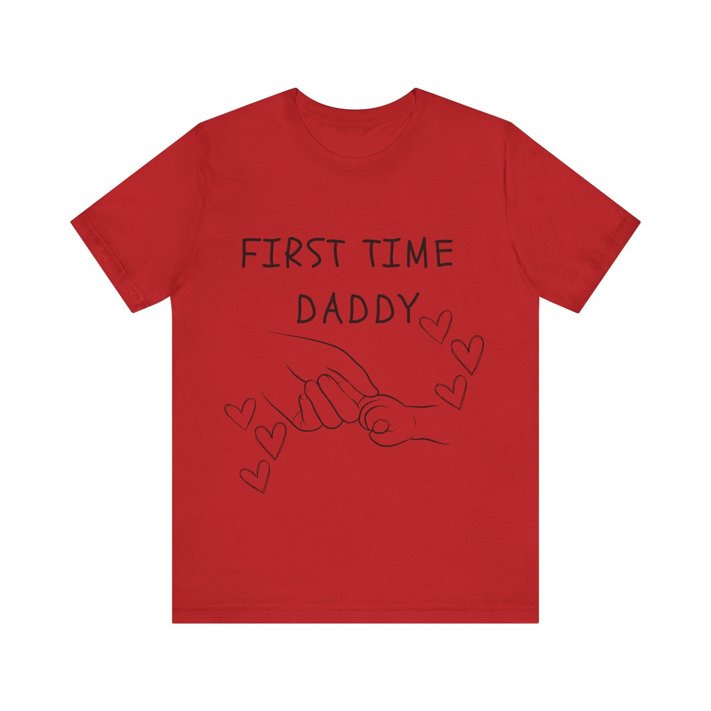 First Time Daddy White Short Sleeve Tee