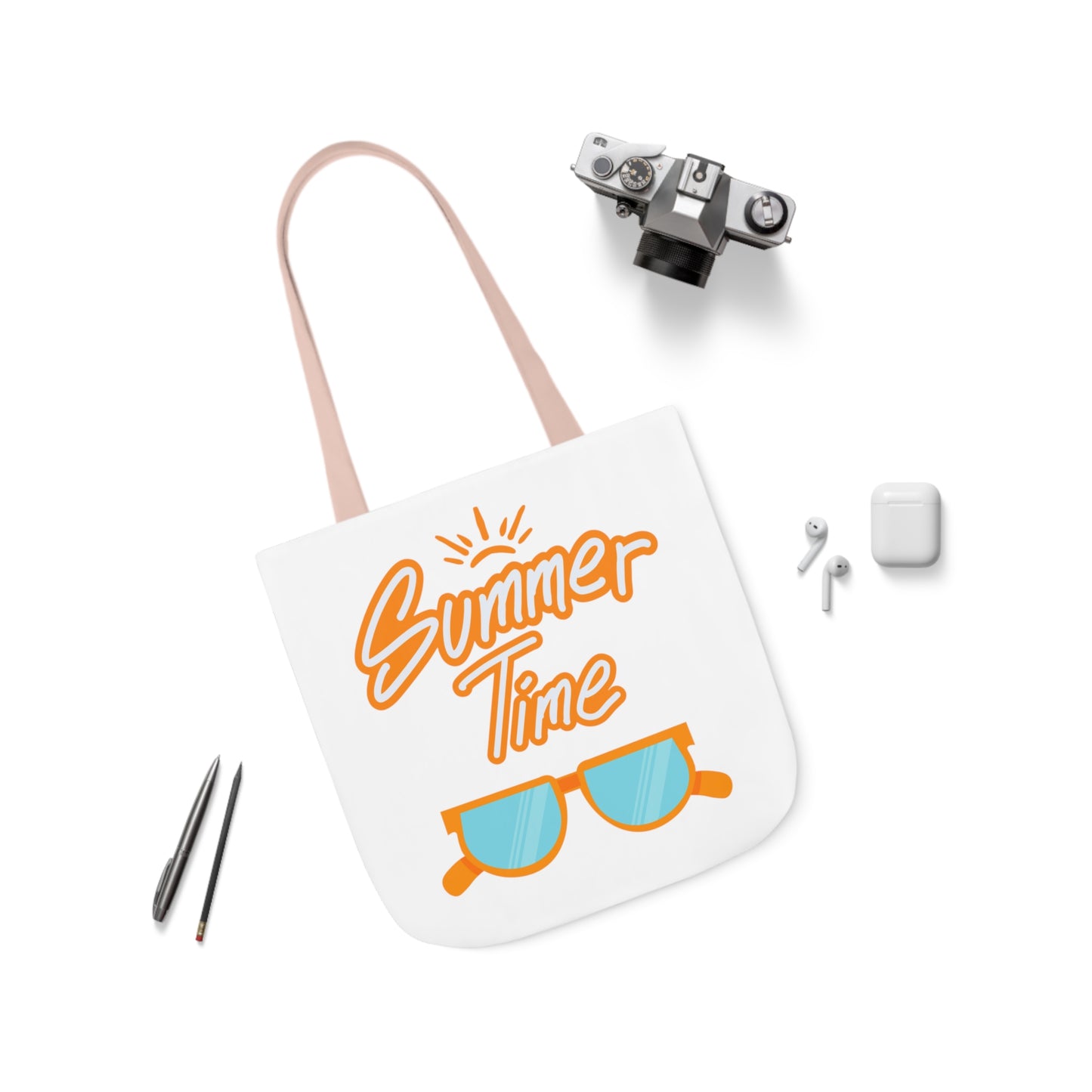 Summer Time Canvas Tote Bag