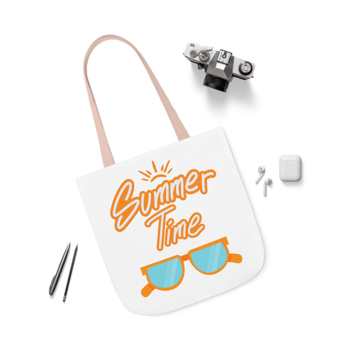 Summer Time Canvas Tote Bag