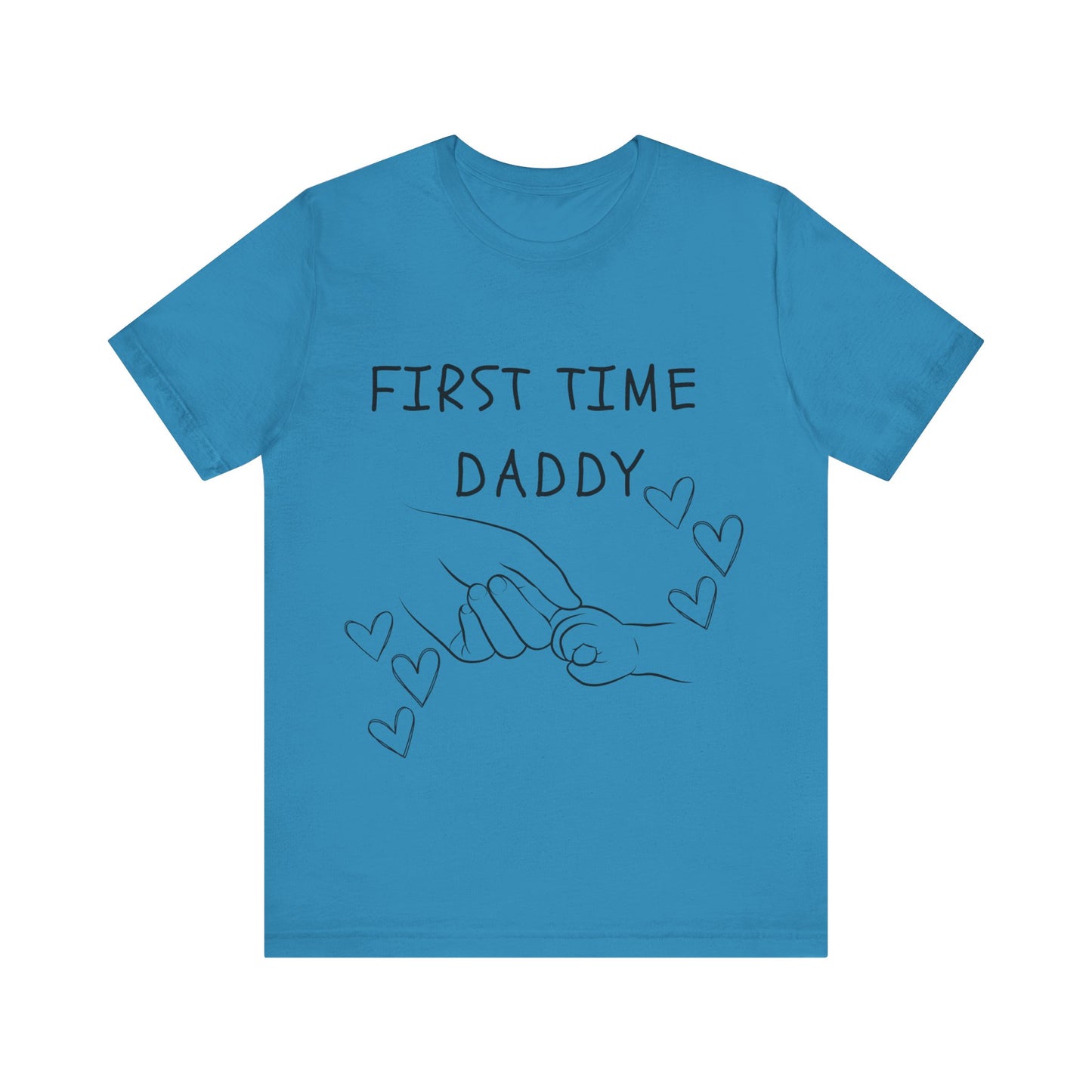 First Time Daddy White Short Sleeve Tee